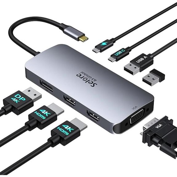 USB-C Docking Station with Triple Display and Charging