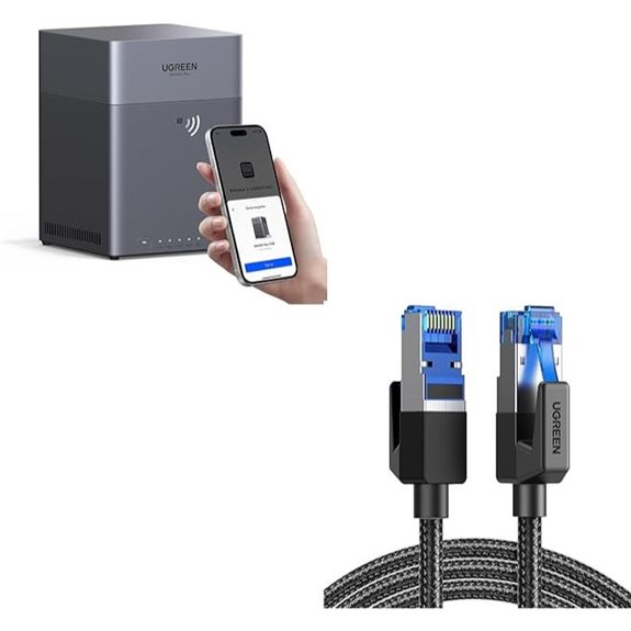 UGREEN 4-Bay NAS Bundle with Ethernet Cable