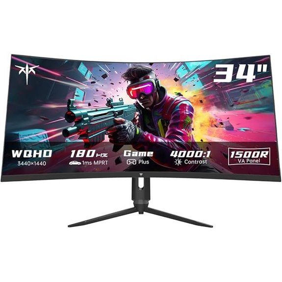 KTC 34 Ultrawide Curved Gaming Monitor with HDR