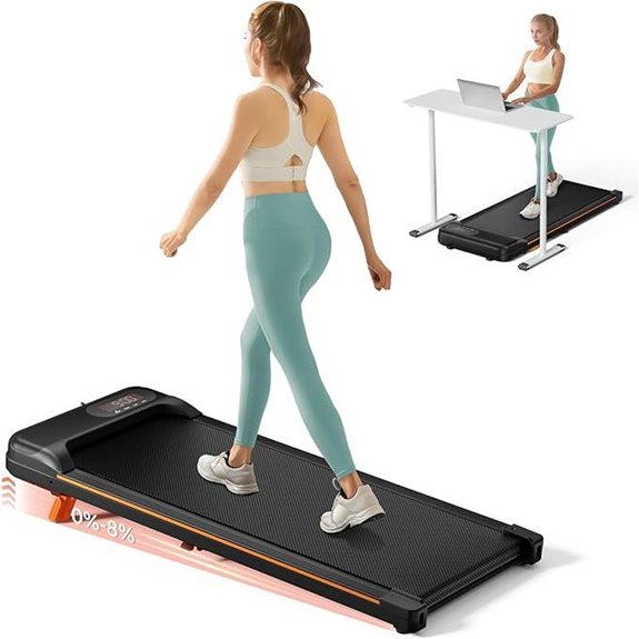 Walking Pad Under Desk Treadmill with Incline