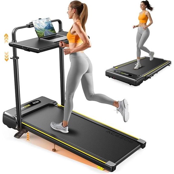 3-in-1 Under Desk Treadmill with Desk Station