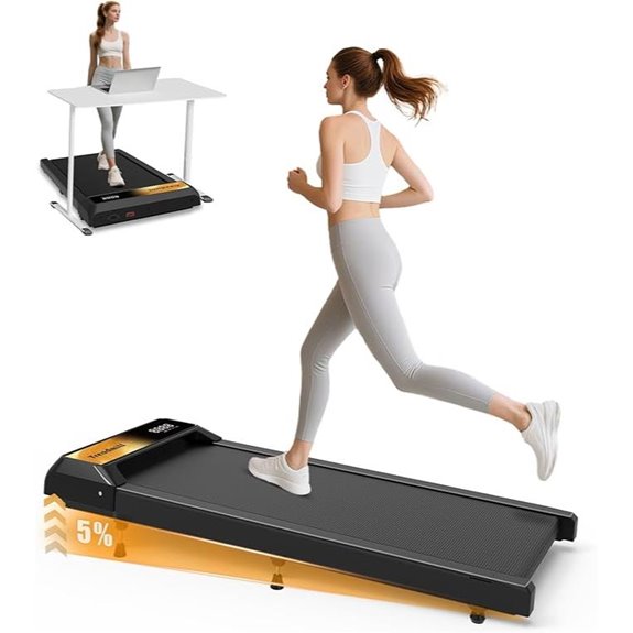 2.5HP Under Desk Treadmill with Incline & Remote