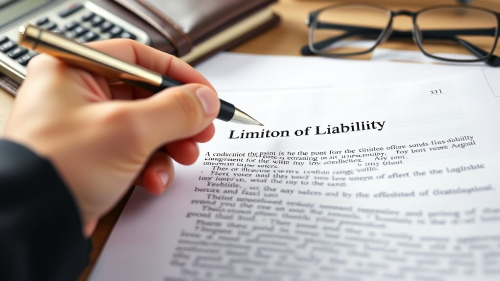 understand liability limitations thoroughly