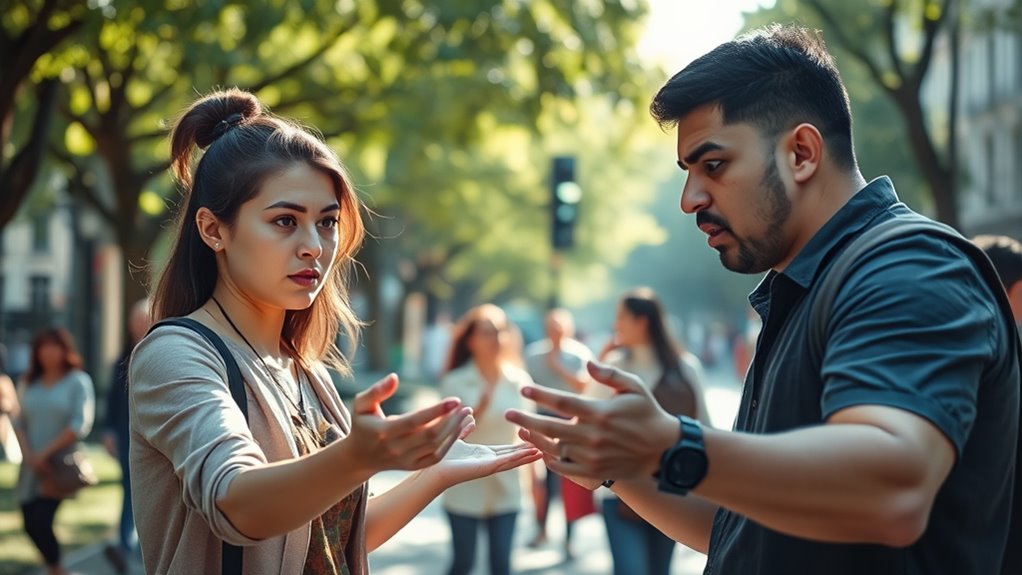 use calming communication techniques