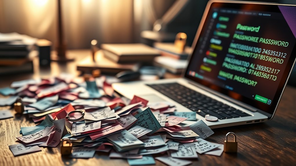 use unique complex passwords