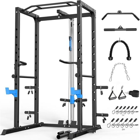 Multi-Functional Power Rack with Accessories