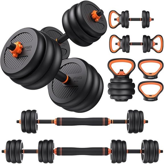 Feierdun Adjustable 5-in-1 Dumbbell Set for Home Gym