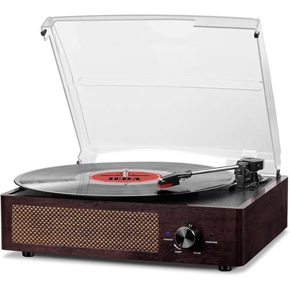 Retro Bluetooth Vinyl Record Player with Speakers