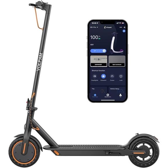 VOLPAM Electric Scooter 350W/500W 8.5/10 Solid Tires