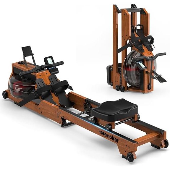 WENOKER Water Rowing Machine with Monitor & Bluetooth