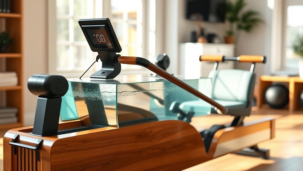 water rowing machine selection criteria