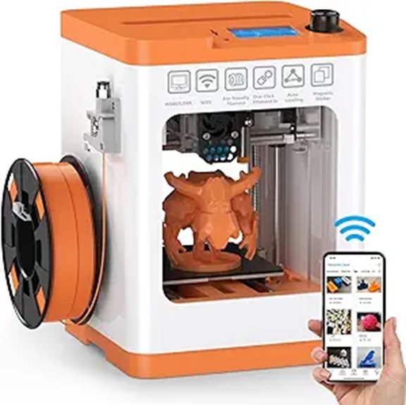 Upgraded Tina2S 3D Printer with WiFi and Auto Bed Leveling