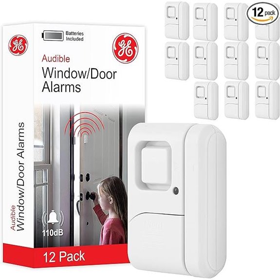 GE Security Window and Door Alarm (12 Pack)