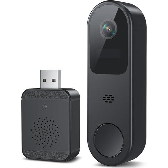 Wireless 2K HD Video Doorbell with AI Detection