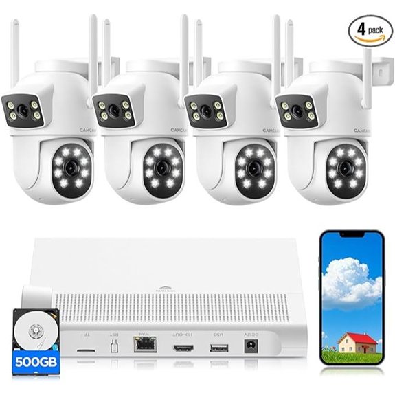 Wireless 4MP Home Security Camera System with Night Vision