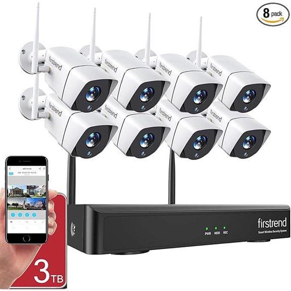 Firstrend 8CH 1080P Wireless Security Camera System