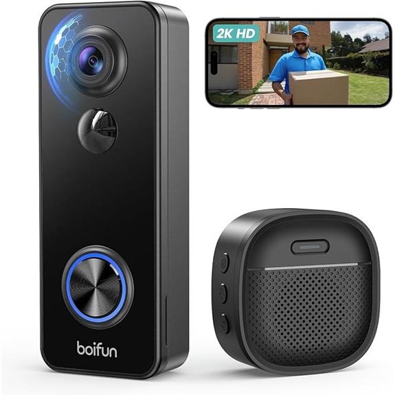 BOIFUN Wireless Doorbell Camera with AI Detection