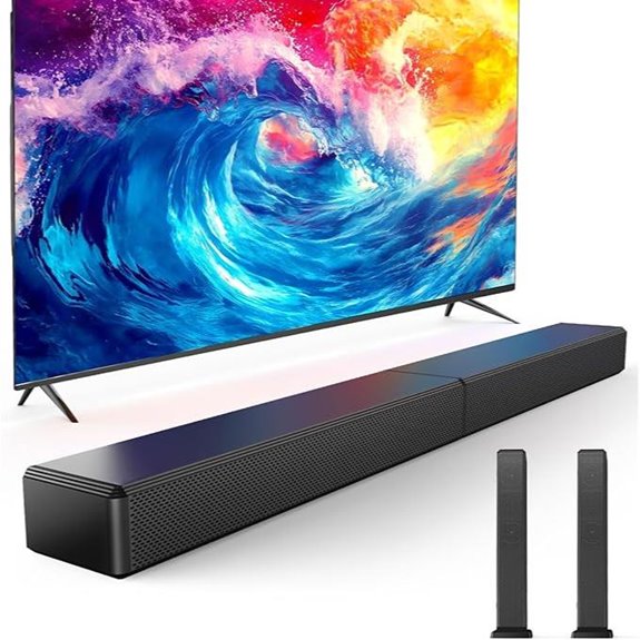 Bluetooth Sound Bar with Detachable Speakers