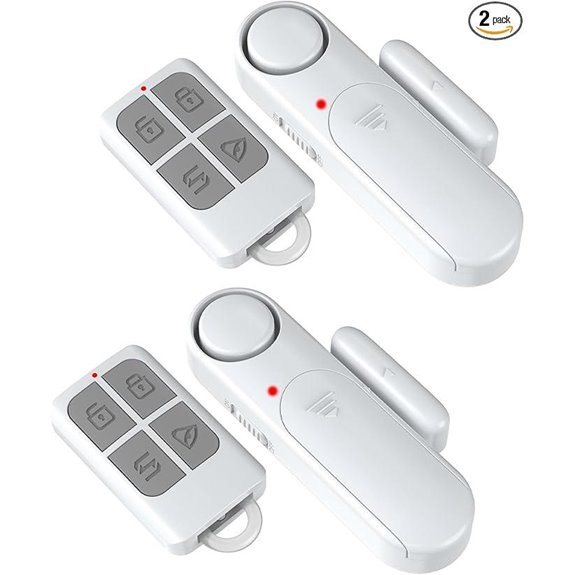 Wireless Door Alarm with Remote (2 Pack)