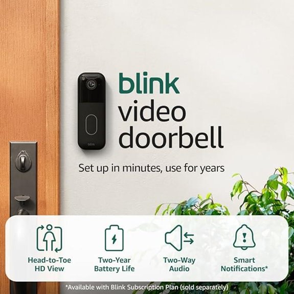 Blink Video Doorbell with HD View & Battery