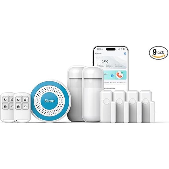 Smart WiFi Home Security Alarm System (9 Pieces)