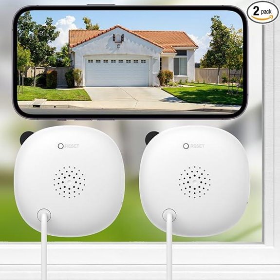 2K No-Drill Indoor/Outdoor Window Cameras (2 Pack)