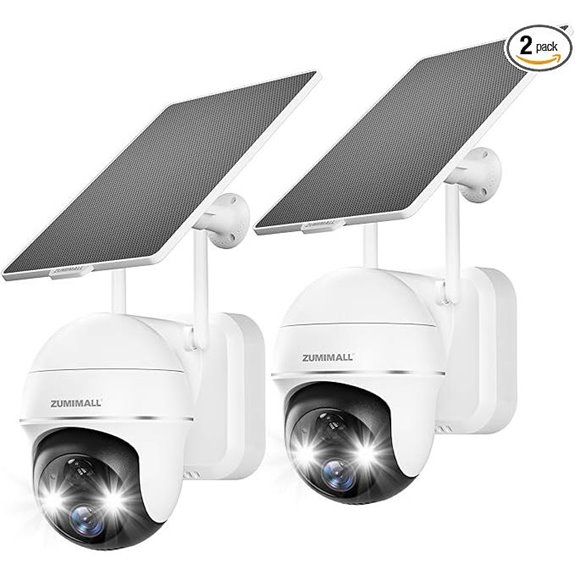 ZUMIMALL Wireless Outdoor Security Cameras (2 Pack)