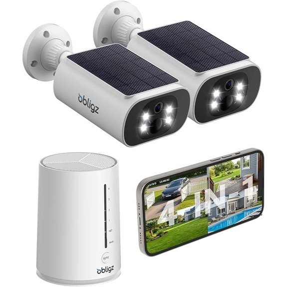 Wireless Outdoor 4MP Solar Security Camera Kit