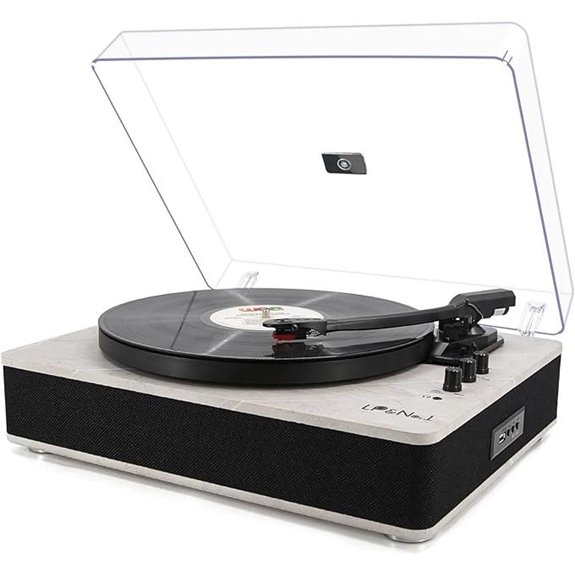 LP&NO.1 Wireless Turntable with Speakers and USB