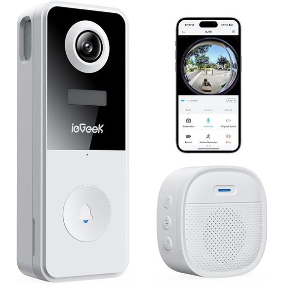 ieGeek Wireless Video Doorbell with Motion Detection