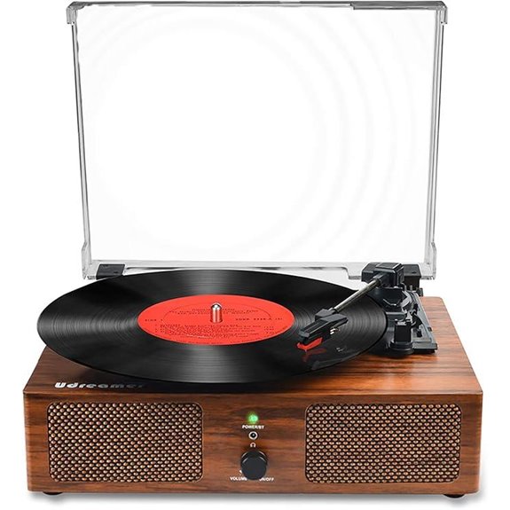 Wireless Vinyl Record Player with Built-in Speakers