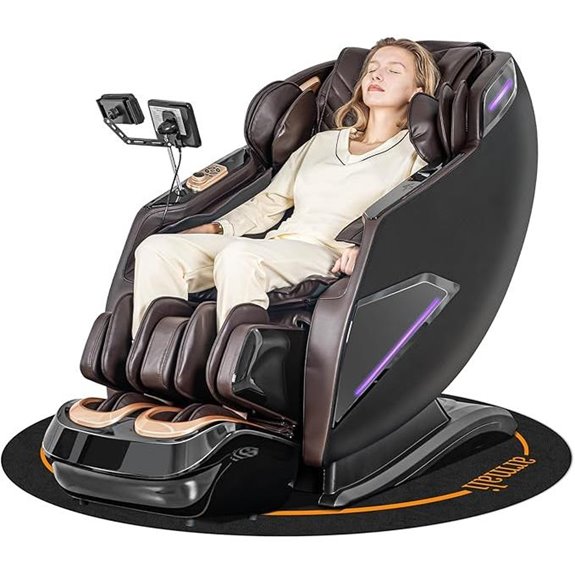 4D Zero Gravity Massage Chair with Heating and Touchscreen