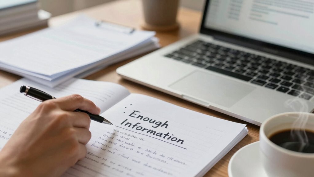 data sufficiency for decision making