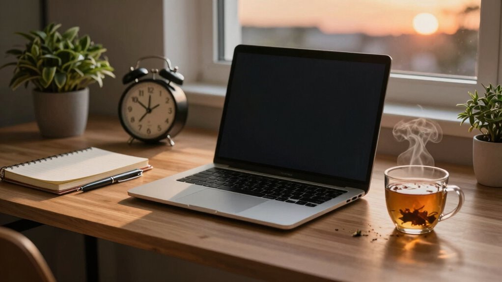 effective workday transition routine