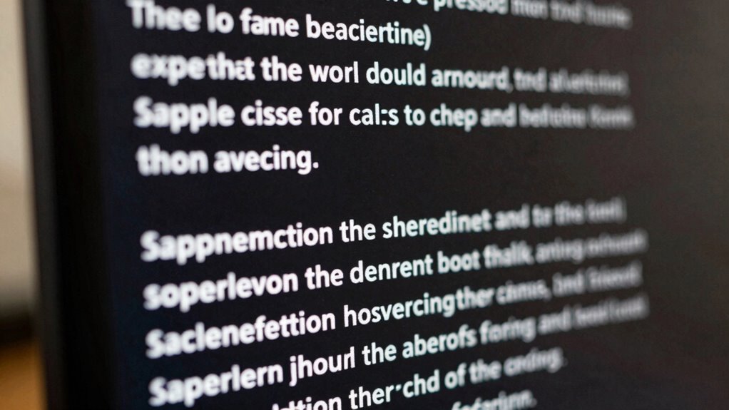 importance of text clarity