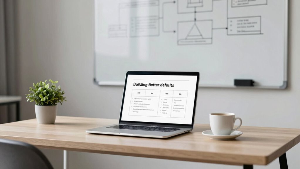 optimize choices through defaults