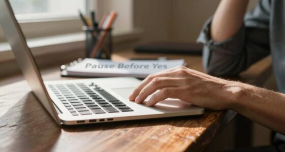 pause before committing