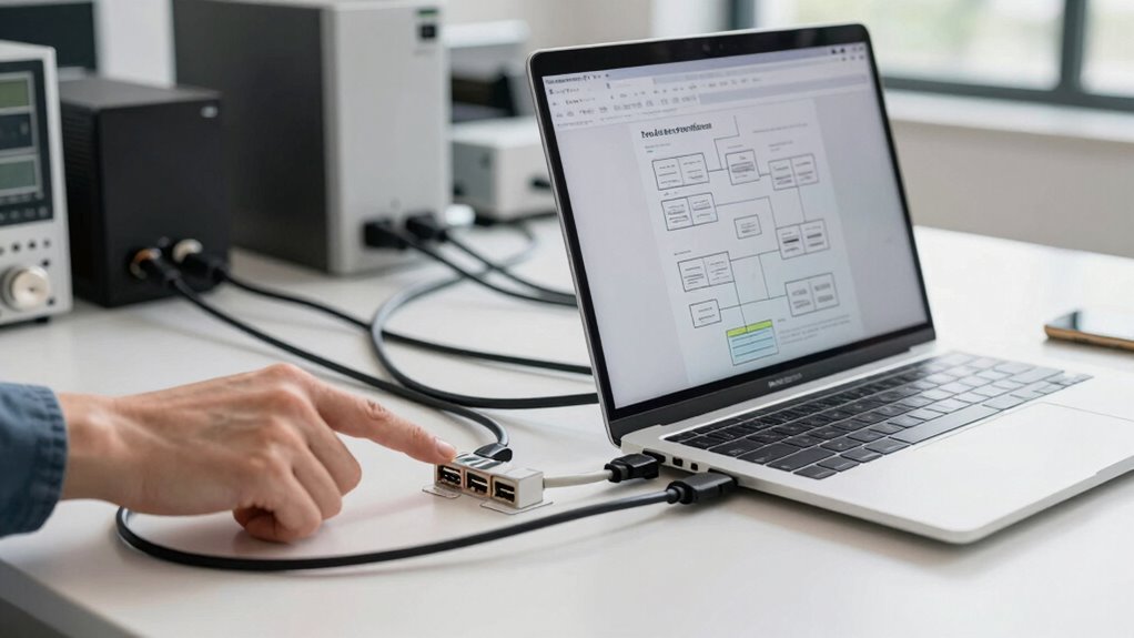 select ports based on workflow