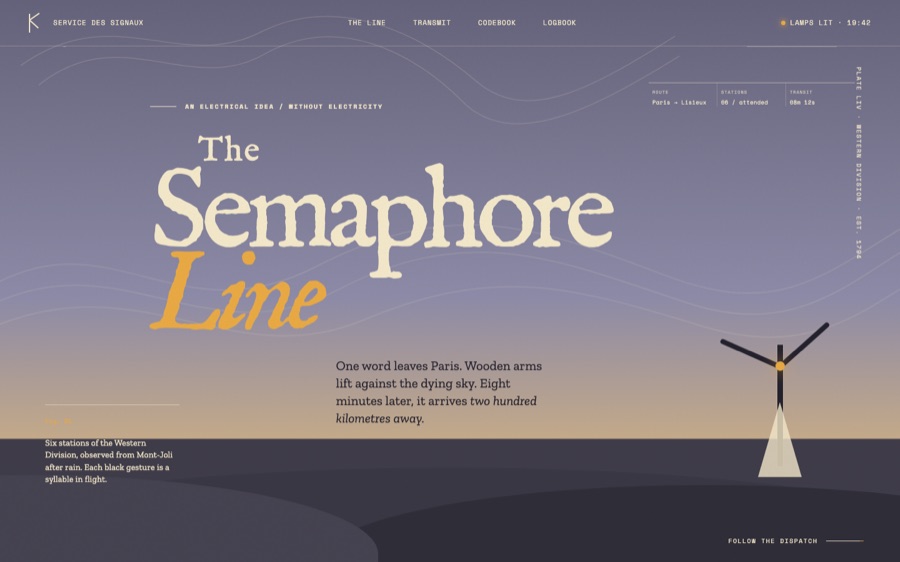 The Semaphore Line — Dispatches Across the Dusk (FABLE/175)