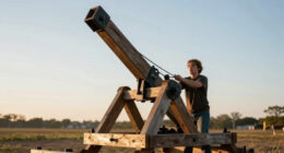 Tom Stanton's Supersonic Trebuchet Breaks Sound Barrier With Gravity Alone